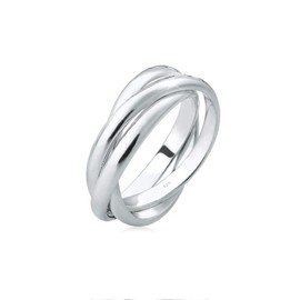 Elli 0608150513 Women's Ring 925 Sterling Silver DE 52 silver