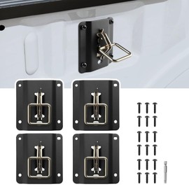 RVgolf 4PCS Tie Down Anchors Plates fit for 2015-2025 2026 Ford F150 F250 F350 & Raptor Truck Bed Tie Downs for Car Replacement for Tie Downs#FL3Z-99000A64-B FL3Z-9928408-AB Automotive Accessories