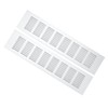2 Pcs Air Vent Ventilation Grille Aluminium Alloy Rectangular Vent