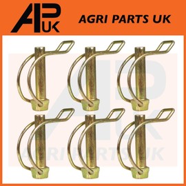 6X Pipe Tube Linch Lynch Pin 10mm x 50mm Trailer Tractor Truck Horse Box Linkage