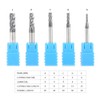 FTVOGUE 5pcs 4-Flute Drill, Milling Tools Milling Cutter End Mills