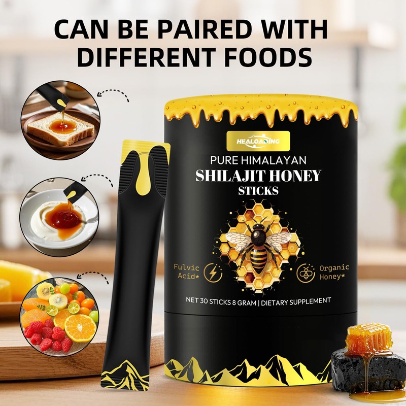 Himalayan Shilajit Honey Sticks for Men: Shilajit for Women with