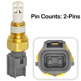 56027872 Intake Air Temperature IAT Sensor with Connector Pigtail Harness - Compatible for Chrysler Dodge Specific Vehicle Models Replaces 56027872 M56027872 AX49 SU3036