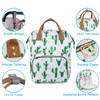 Atsabdas Cactus Print Diaper Bag Backpack for Mom Dad, Maternity