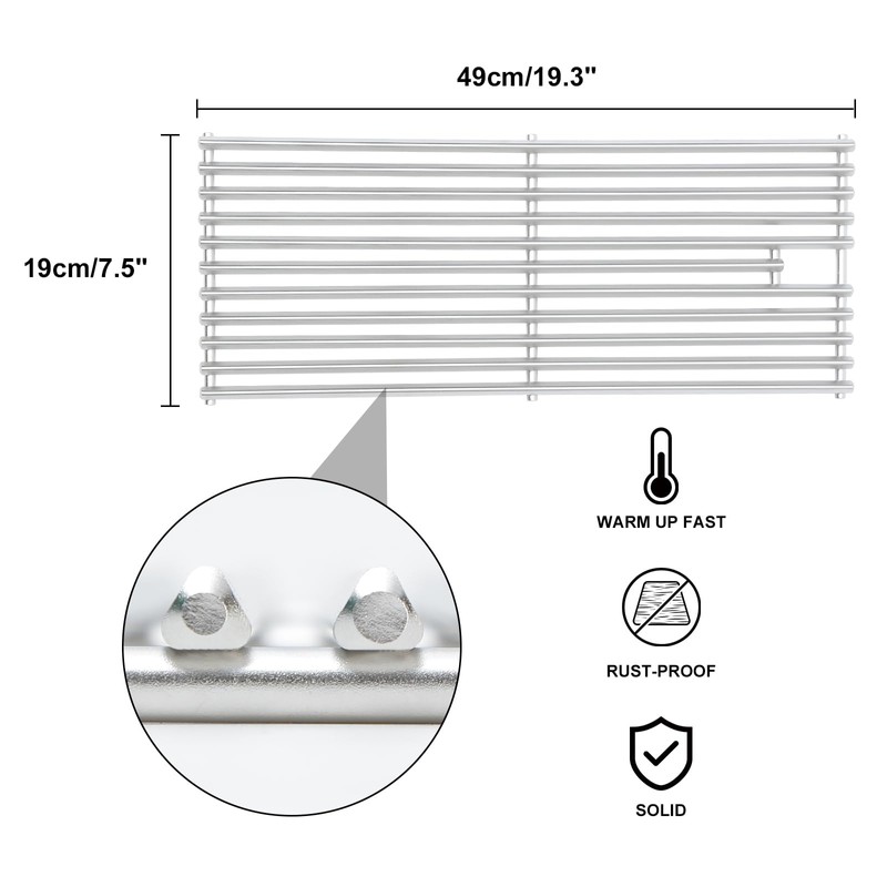 J&HYBBQ Blaze Grill Grates Replacement 1pcs Set, 18" x7-3/8 304