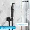 gotonovo Oil-Rubbed Bronze Solid Brass Hand Held Shower Head Wall