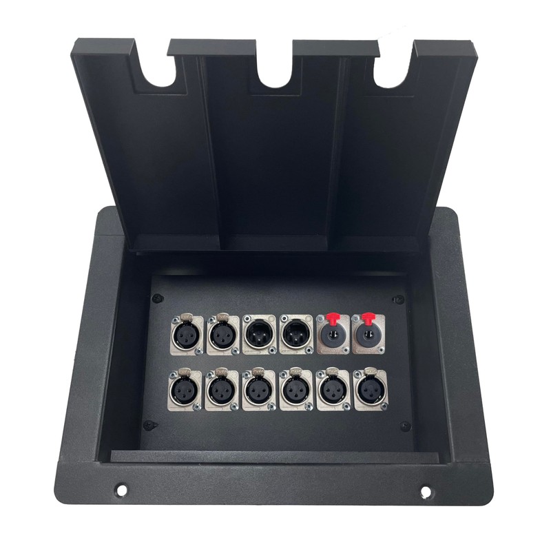 ProCraft Pro Audio Recessed Stage Pocket Floor Box 12 XLR
