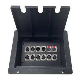 ProCraft Pro Audio Recessed Stage Pocket Floor Box 12 XLR Channels - Any Configuration