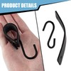 CVFRTT 5-Piece Metal S-Shaped Hooks, Minimalist Wall Mount Storage Hooks