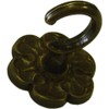 M-0200391 Wall Ceiling Hooks for Clothes or Towels Brown Coated Burnished Metal