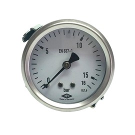'Built-in Pressure Meter with Loop Fastening NG63 0 New Genuine Rear High Pressure 100BAR, G1/4