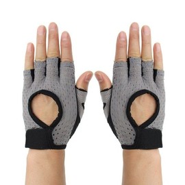 High Quality Mesh Women's Non-Slip Gym Gloves Hiking Weight Training Half-Gloves (M) (WFKDZ0I) / 고품질 메쉬 여성 논슬립 헬스장갑 등산 웨이트 반장갑 (M) (WFKDZ0I)