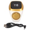 Electronic Finger Counter, Prayer Reminder Counter , Vibration Reminder, 0.49in
