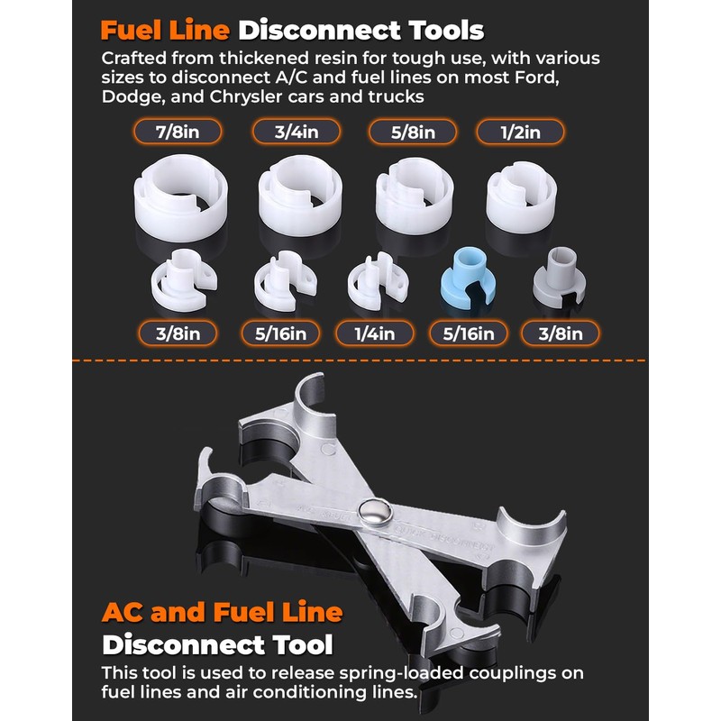 MateAuto 45 Piece Fuel Line Disconnect Tool Set