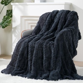 Eazfy Pro Super Soft Fuzzy Sherpa Fleece Weighted Blanket, 15 lbs Dual Sided Fluffy Heavy Weighted Blankets for Adults - No Bunching with Double Layers of Soft Inner Lining (60"x 80", 15 Pounds)