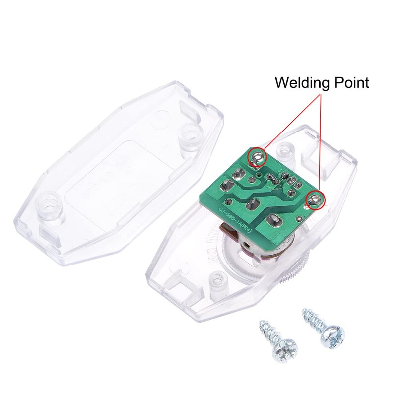 Rebower Rotary Cord Switch AC 250V 2A Slide Control 100W