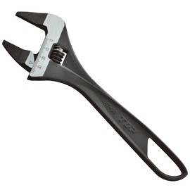 Top HT-38 Thin Straight Monkey Wrench with No-Backlash Worm-screw, Tip 0.18 in (4.5 mm), Mouth Opening 0.04 - 1.5 in (0 - 38 mm)