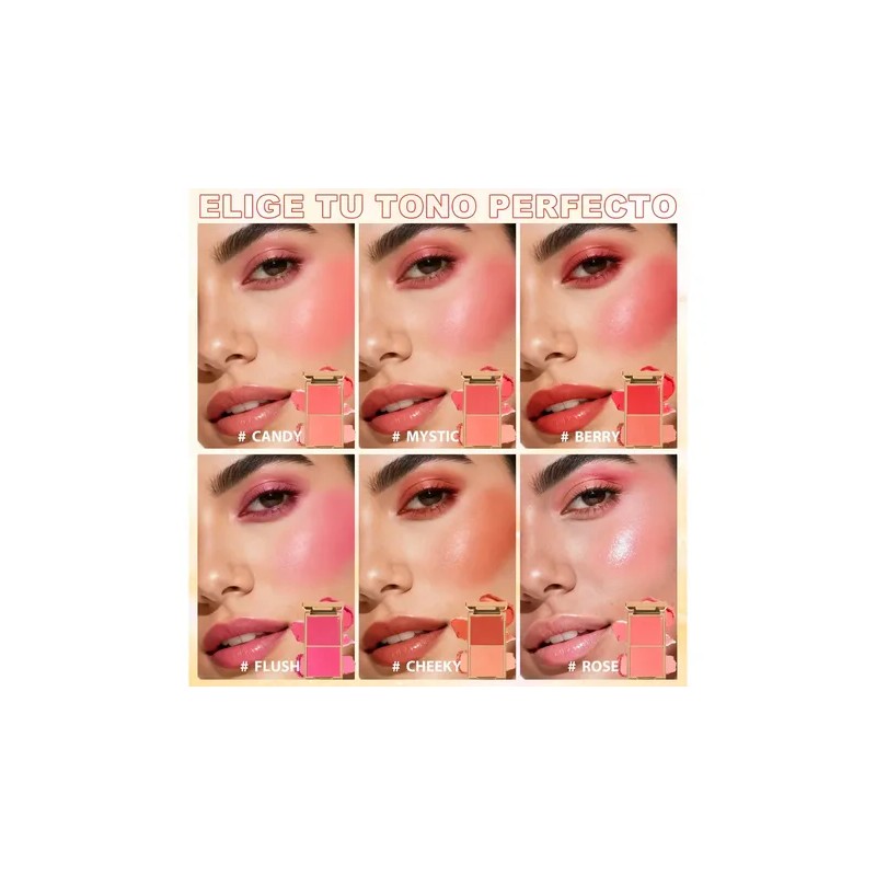 Double-Take Crème & Powder Blush Duo Tono Del Maquillaje Flush