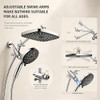 High Pressure Shower Head with Handheld, Upgrade Rain Shower Heads