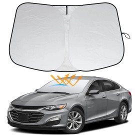 Unbranded For 2016-2024 Chevy Malibu Car Windshield Sun Shade UV Ray Block Cover Shield