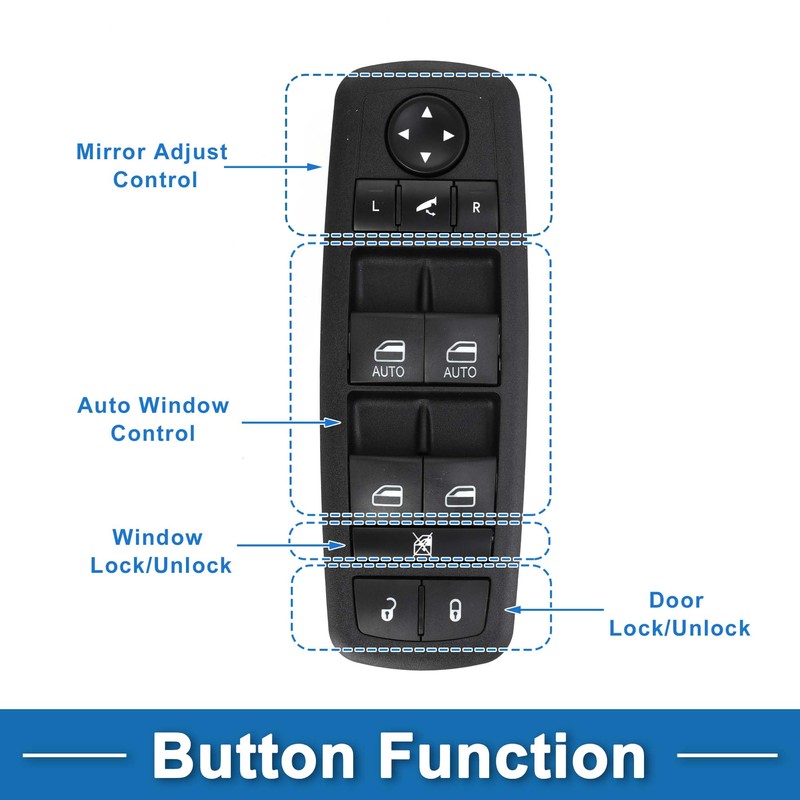 A ABSOPRO Electric Window Switch No. 68289803AB Window Control Switch