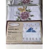 Creative Linens Butterfly Floral Kitchen Curtain Window Valance White 1PC