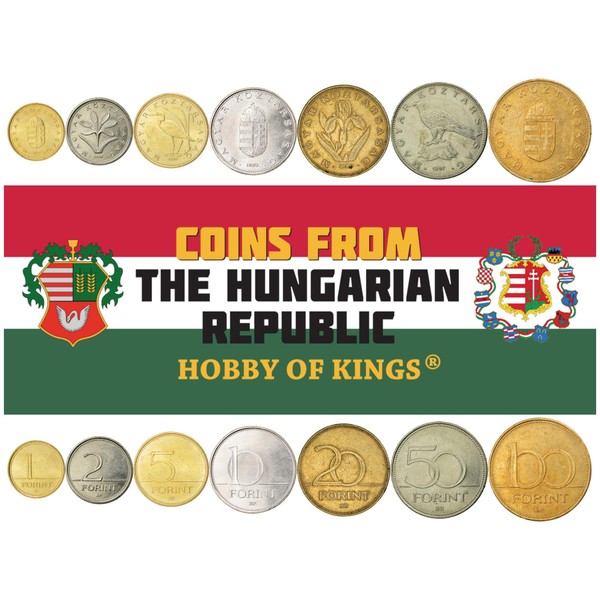 7 Coins from Hungary | Hungarian Coin Set Collection 1