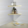 Sanbege 2 Pcs 304 Stainless Steel Corner Shelf with Screws,