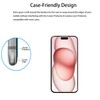 HKKAIS Screen Protector For iPhone15 Plus Tempered Glass Film with