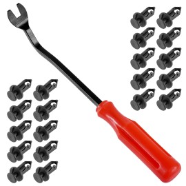 Caltric 20 Fender Rivet Clips w/ Tool for Polaris RZR XP Turbo / RZR XP 4 Turbo 7661855