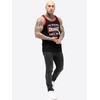 Lonsdale London ANDOVER Uomo Canotta nero L 100% cotone Regular