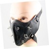 LIFKOME Pu Traction Mask for Motorcycle Helmet Gothic Rivet Design