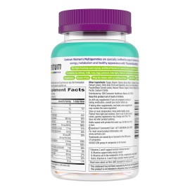 Centrum Women MultiGummies Vitaminas C D3 B12 Biotina y Zinc para Energa Inmunidad y Belleza Sabor Tropical Natural Sin Gluten ni Gelatina 100 Gomitas