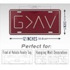 God is Greater Than The Highs and Lows License Plate,