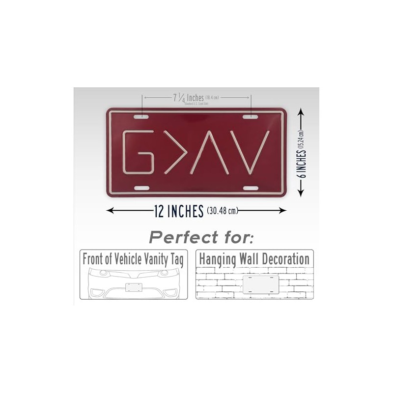 God is Greater Than The Highs and Lows License Plate,