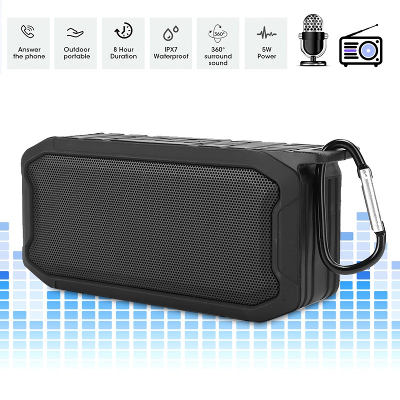 Portable X2 Wireless Bluetooth 5.0 Speaker Subwoofer Outdoor IPX7 Waterproof