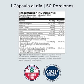 KAL Ultra Omega 3 6 9 Capsulas Aceite de Pescado, Borraja y Linaza - EPA, DHA, Acidos Grasos Linoleico y Gamma Linoleico Diarios y Suplemento de...   