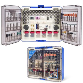 HARDELL Rotary Tool Accessories, Fits Dremel Rotary Tools, 508PCS Power Rotary Tool Bits with 1/8"(3.2mm) Diameter Shanks, Universal Fitment for Sanding, Drilling, Polishing, Carving, Polishing