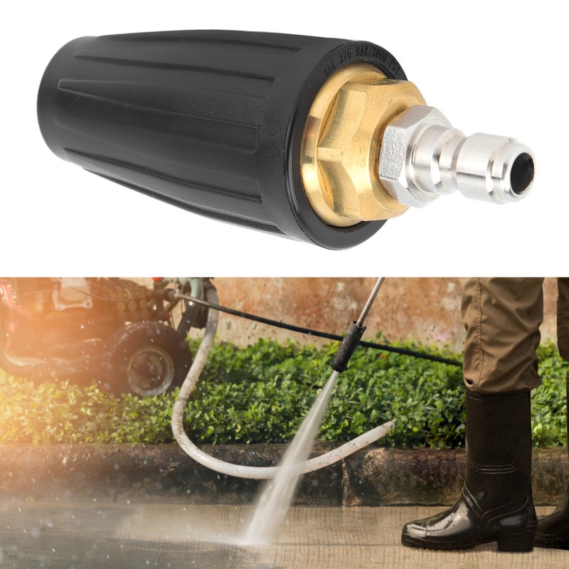 Pressure Washer Turbo Nozzle 1/4in Quick Connect Ceramic Core Copper