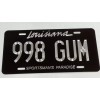 Diamond Etched Products Louisiana LA State Car Tag Your Text