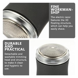 Gatuida 1set Male Electric Trimmer Floating USB Rechargeable Electric Shaver for Convenient Shaving and Beard Trimming for Daily Personal Care