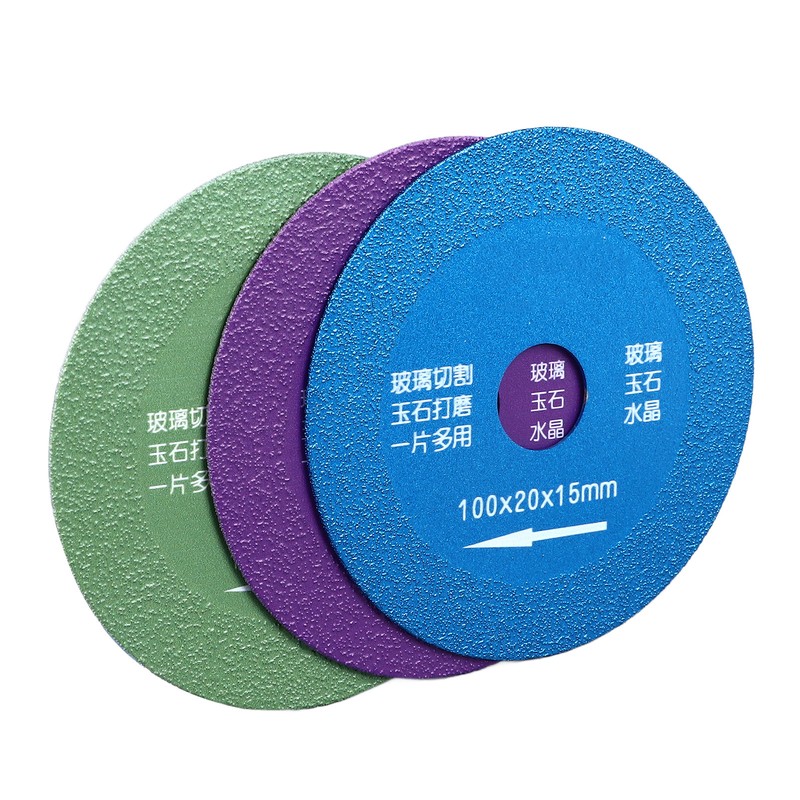 3PCS Set Glass Cutting Disc Green Blue Purple Super Slim