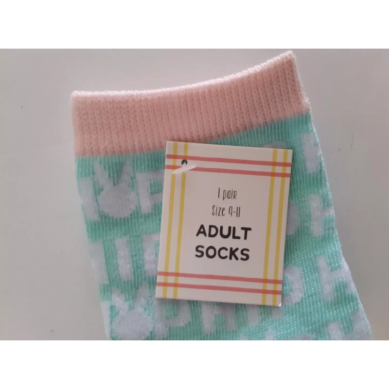 Made for Retail Womens Easter Hip Hop Bunny Socks Size