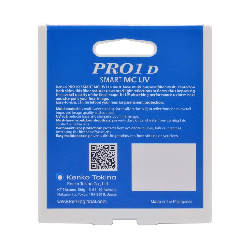 Kenko UV Lens Protection Filter PRO1D Smart MC UV 72