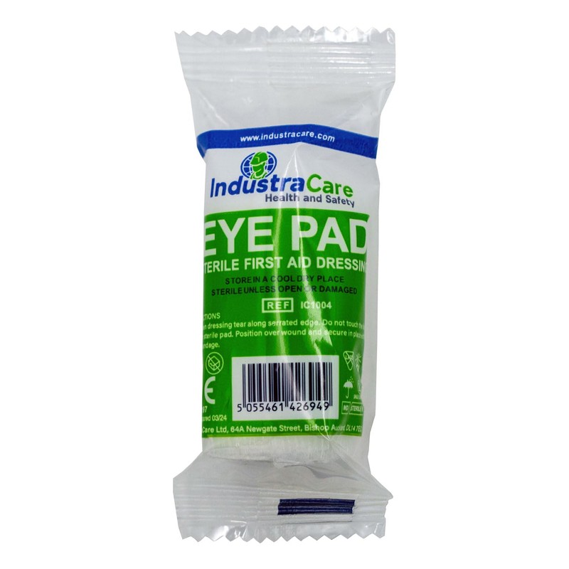 10x IndustraCare Premium CE Flow Wrapped Sterile Eye Pad Bandage