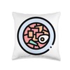 Tteokbokki Traditional Korean Food Korea Throw Pillow