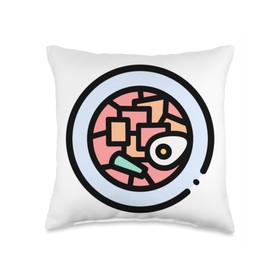 Tteokbokki Traditional Korean Food Korea Throw Pillow