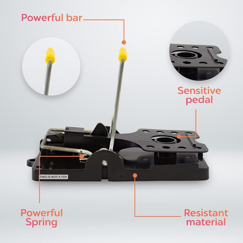 Rataton Traditional Mousetrap Indoor and Outdoor use Kills Immediately Without