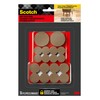 Scotch Gripping Pads, 36 Pcs, Assorted Sizes 3/4", 1" &