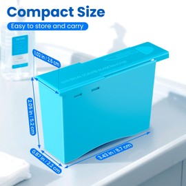 Geiserailie 1 Pack Blade Remover, Easy to Use, Compact, Plastic Blue Blade Remover Box Use for Safe Experience, Handheld Disposable Sharps Container